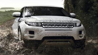 Cars land rover vehicles range evoque splashes wallpaper