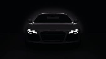 Dark cars audi r8 headlights 2013 wallpaper