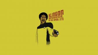 Star trek pulp fiction klingons crossovers wallpaper