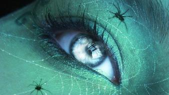 Eyes fantasy art spiders wallpaper