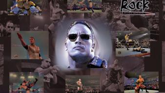 Men wrestling the rock faces wrestlers wallpaper