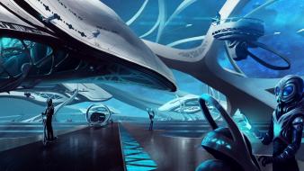 Outer space endless science fiction aliens game wallpaper