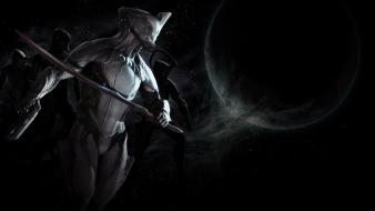 Space guns moon swords pace teaser warframe wallpaper