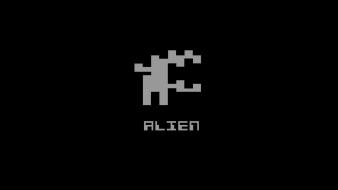 Atari artwork alien retro games wallpaper