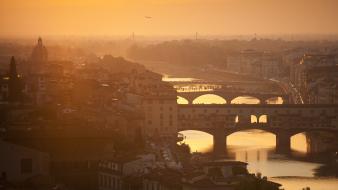 Bridges italy florence rivers firenze toscana tuscany wallpaper