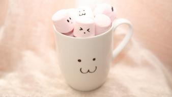 Cups marshmallow wallpaper