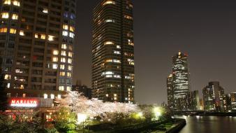 Japan night cities wallpaper