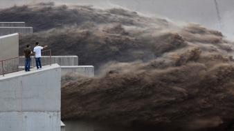 Nature china storm tsunami wallpaper