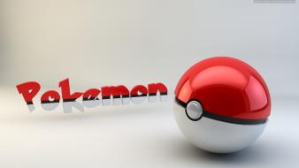 Pokemon 3d render mangotangofox logo pokeball wallpaper