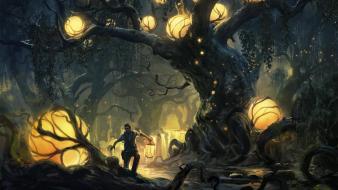 Trees fantasy art artwork wallpaper