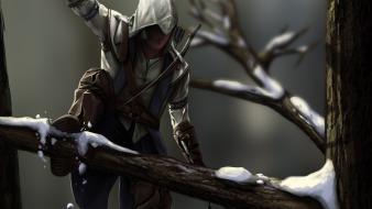 Video games concept art assassins creed 3 wallpaper