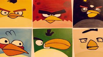 Angry birds widescreen game wallpaper