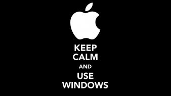 Apple inc. microsoft windows keep calm and wallpaper