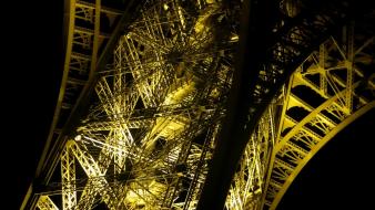 Eiffel tower paris night architecture wallpaper
