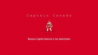 Funny heroes typography canada hipster red background wallpaper