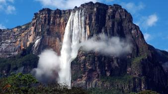 Mountains landscapes venezuela waterfalls angel falls