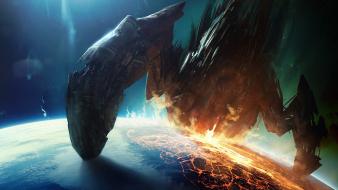 Video games outer space earth leviathan wallpaper