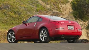 350Z Coupe Red Rear Angle wallpaper