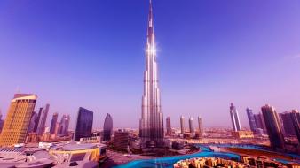 Cityscapes tower buildings united arab emirates burj khalifa wallpaper