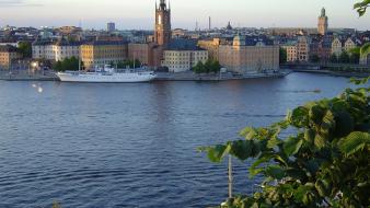 Water nature sweden town stockholm sea wallpaper