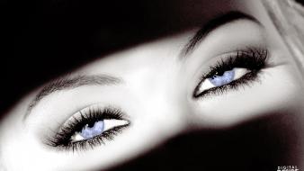 White blue eyes digital desire magazine faces wallpaper