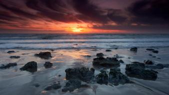 Beach rocks seascapes wallpaper