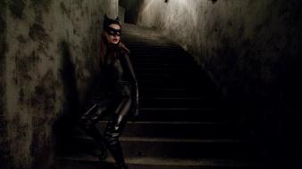 Catwoman stairways batman the dark knight rises wallpaper