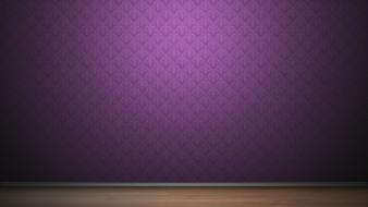 Floor 3d view minimalistic wood purple patterns wallpaper