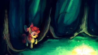 Forest applebloom my little pony: friendship is magic wallpaper