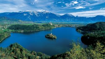 Mountains landscapes nature slovenia lakes