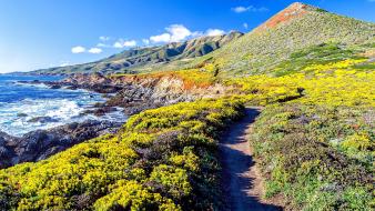Path hills usa california hdr photography sea wallpaper
