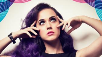 Purple hair singers juice eyelashes lip gloss wallpaper