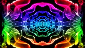 Abstract smoke psychedelic color spectrum wallpaper