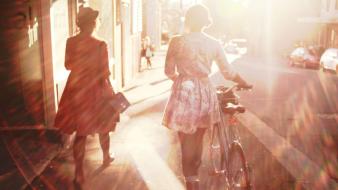 Bicycles fashion urban wallpaper