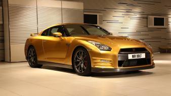 Cars golden bolt nissan gt hot wallpaper