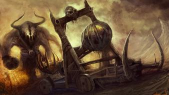 Fantasy art artwork catapult christian quinot