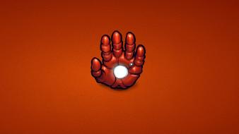 Iron man hands red background wallpaper