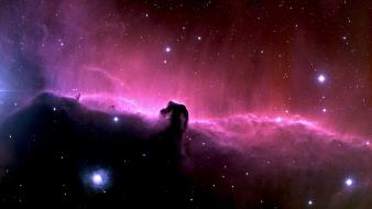 Outer space horsehead nebula wallpaper