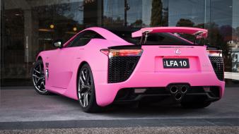 Pink cars supercars lexus lfa wallpaper