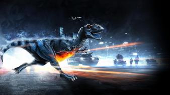 Video games dinosaurs funny parody battlefield 3 rex wallpaper