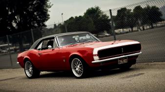 Cars muscle red chevrolet camaro rs american wallpaper