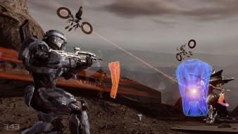 Halo 4 multiplayer game promethean battle rifle wallpaper