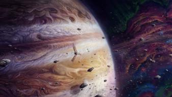 Outer space planets jupiter wallpaper