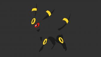 Pokemon minimalistic dark yellow umbreon normal wallpaper