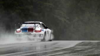 Rain cars track racing porsche 911 gt3 wallpaper