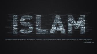 Typography islam wallpaper