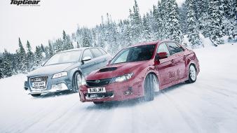 Winter top gear audi subaru wrx rs3 sportback