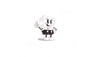 Black and white spongebob squarepants toon characters wallpaper