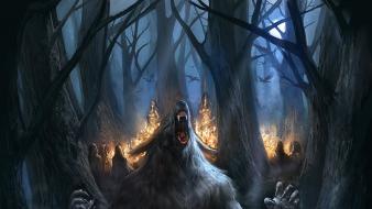 Fantasy art book covers werewolves wallpaper