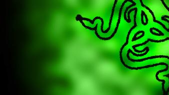 Green video games snakes razer fade wallpaper